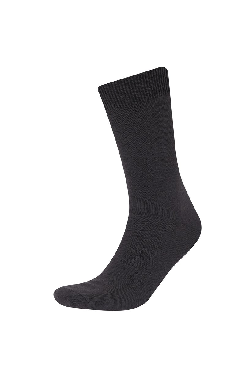 DeFacto Grey Man Man 7 Piece Long Socks Casual - Image 3